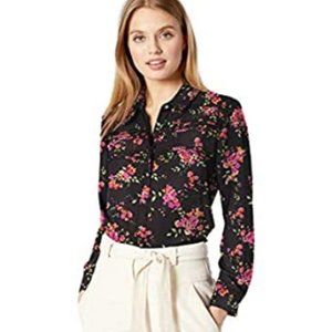 Nanette Lepore Floral Button Down Women Top Size M